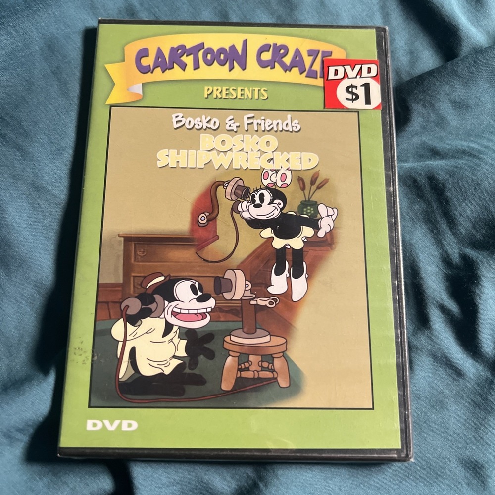 Bosko & Friends Bosko Shipwrecked Slim Case DVD Cartoon Craze